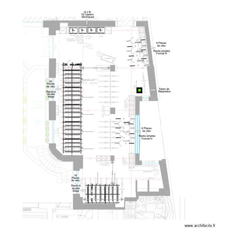 Parking Owkin Double Rack. Plan de 0 pièce et 0 m2