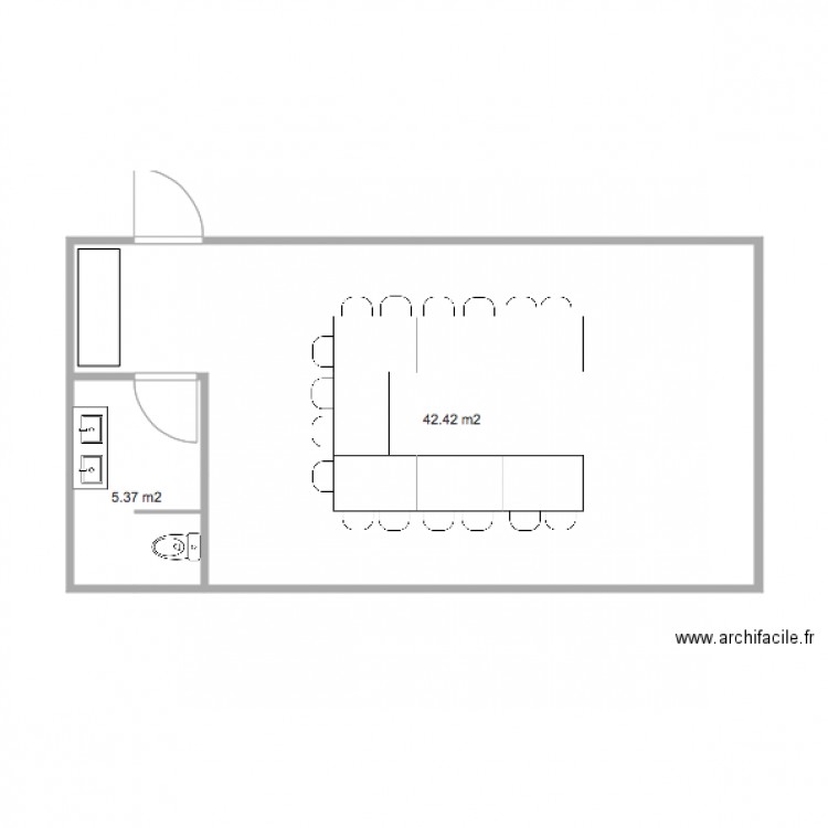 salle ateliers associations. Plan de 0 pièce et 0 m2