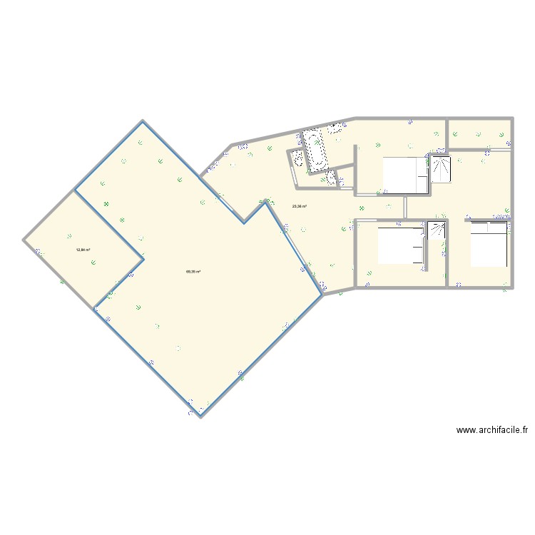 Plan tom Wallis RDC. Plan de 0 pièce et 0 m2