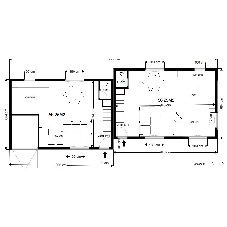 PLAN MAISON FERTE 2. Plan de 0 pièce et 0 m2