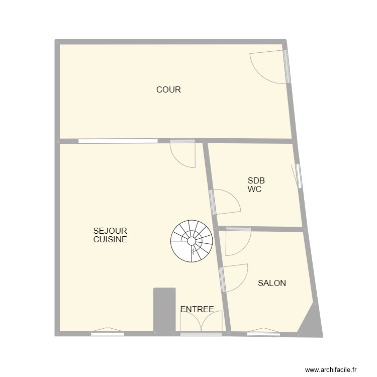 DUMAS RDC VAUVERT. Plan de 0 pièce et 0 m2