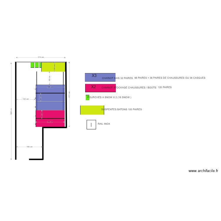 INSA LYON 2     Agencement Grd montants acier galva . Plan de 0 pièce et 0 m2