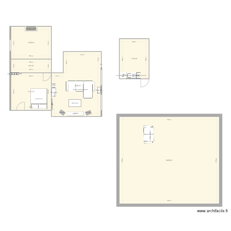 appart 2. Plan de 0 pièce et 0 m2
