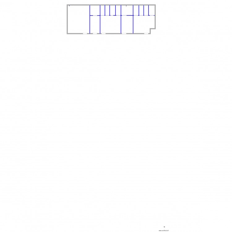 2D global MURS et CLOISONS uniquement. Plan de 0 pièce et 0 m2