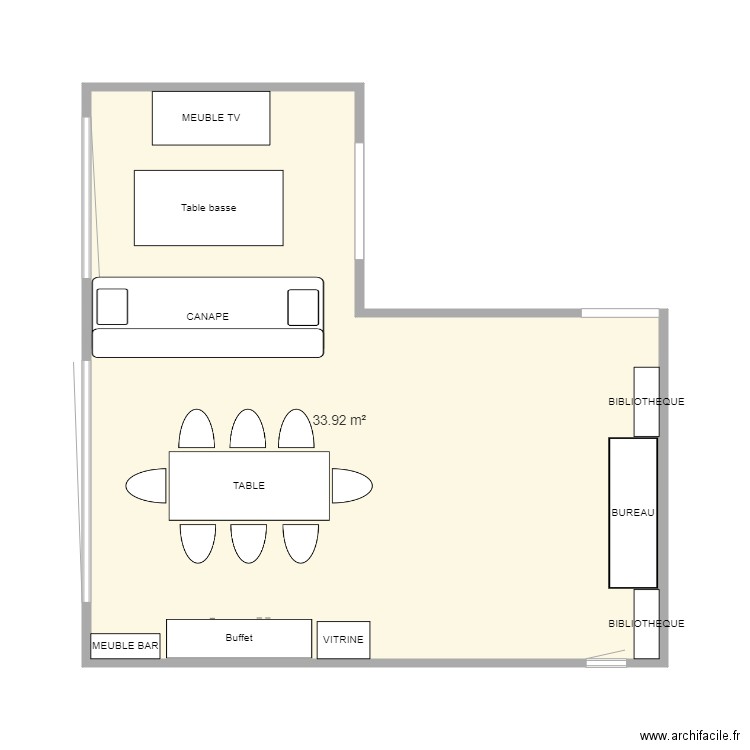 SALON. Plan de 0 pièce et 0 m2