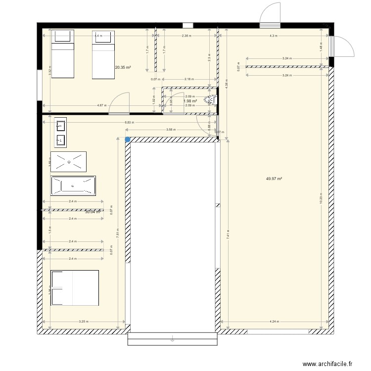 loft 2. Plan de 0 pièce et 0 m2