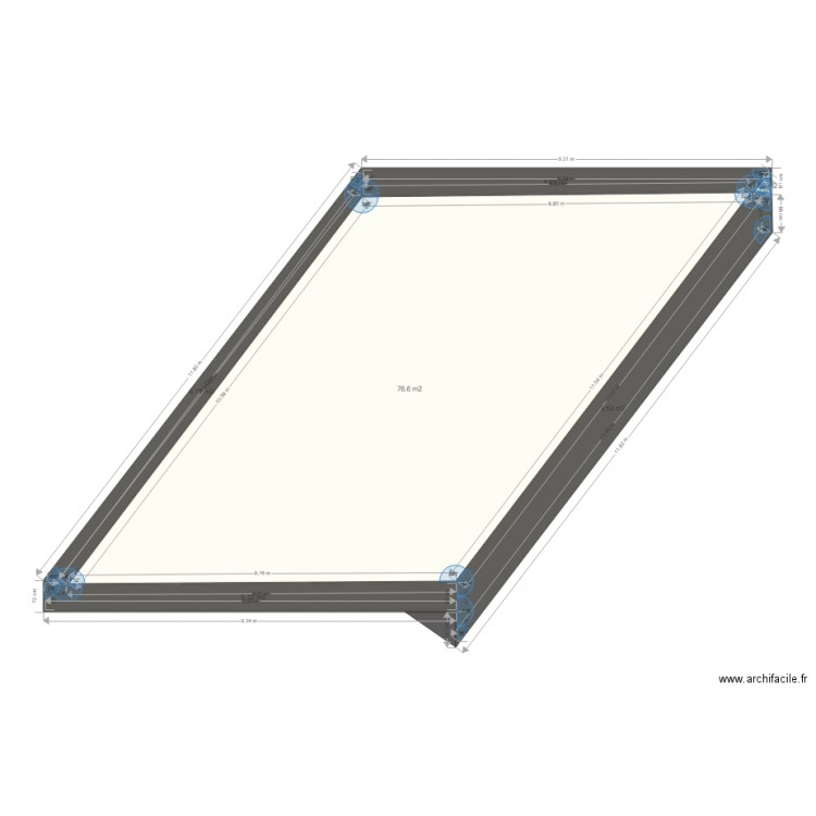 fondation. Plan de 0 pièce et 0 m2
