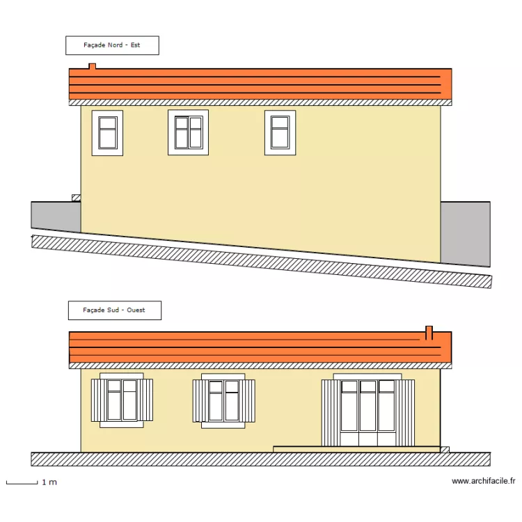 PCMI5_Plan des facades et des toitures.. Plan de PCMI5_Plan des facades et des toitures.. Plan de