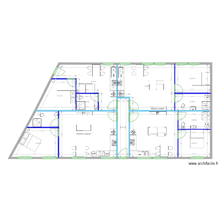 Moreau 2. Plan de 0 pièce et 0 m2