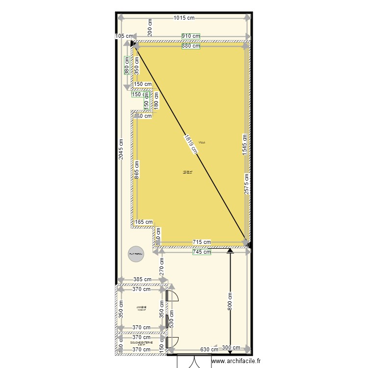 PLAN D'ENSEMBLE. Plan de 4 pièces et 390 m2