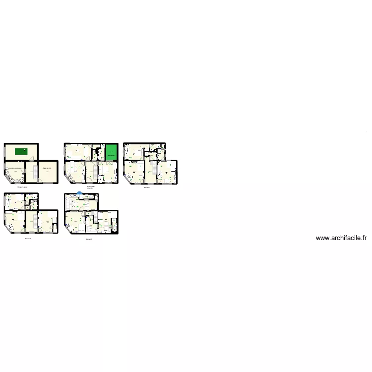 Ryckmans maison Living rez 2023. Plan de 