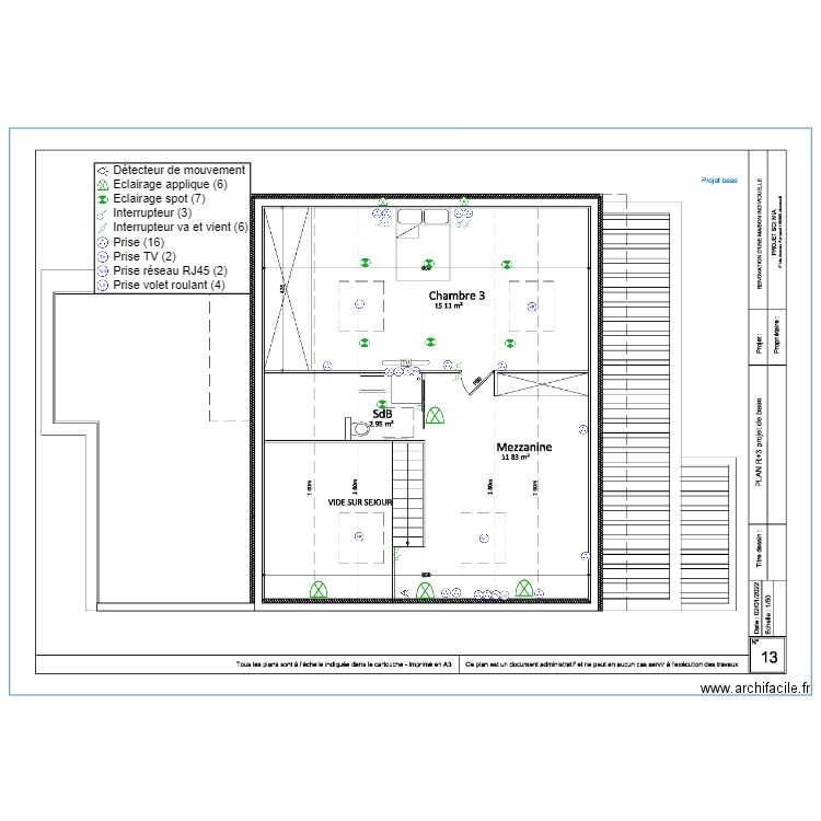 Mezzanine . Plan de 0 pièce et 0 m2