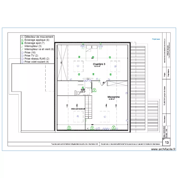 Mezzanine . Plan de Mezzanine . Plan de