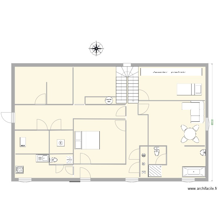 RDC. Plan de 0 pièce et 0 m2