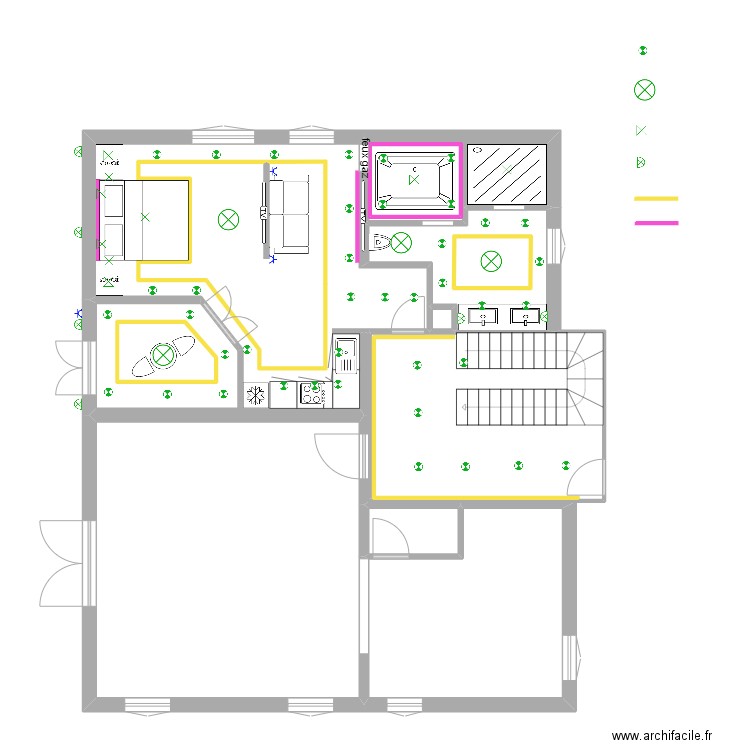 K ET N 2  nic mag rez luminaire. Plan de 0 pièce et 0 m2