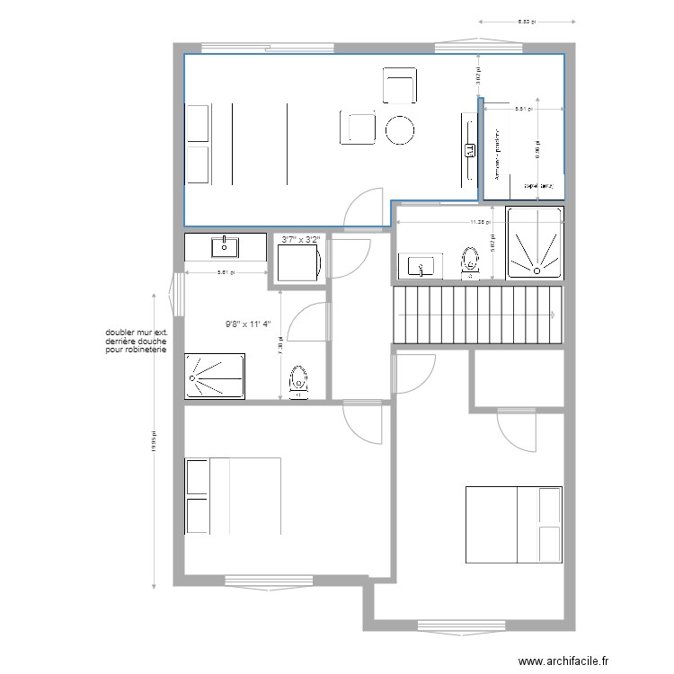 plan chalet linda. Plan de 0 pièce et 0 m2