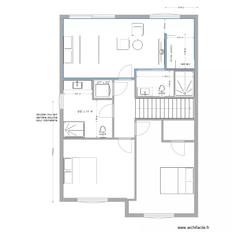 plan chalet linda. Plan de 