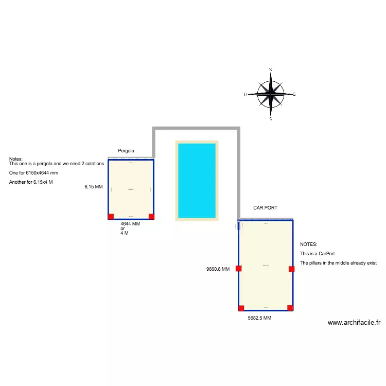 Pergola_Carport_Rui_Magalhaes. Plan de 