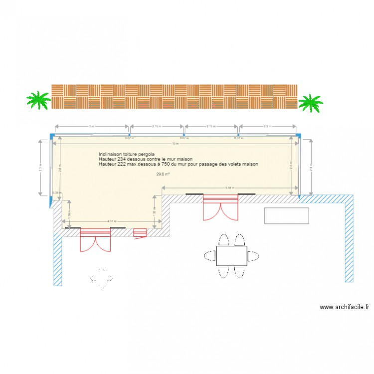 Pergola 2. Plan de 0 pièce et 0 m2