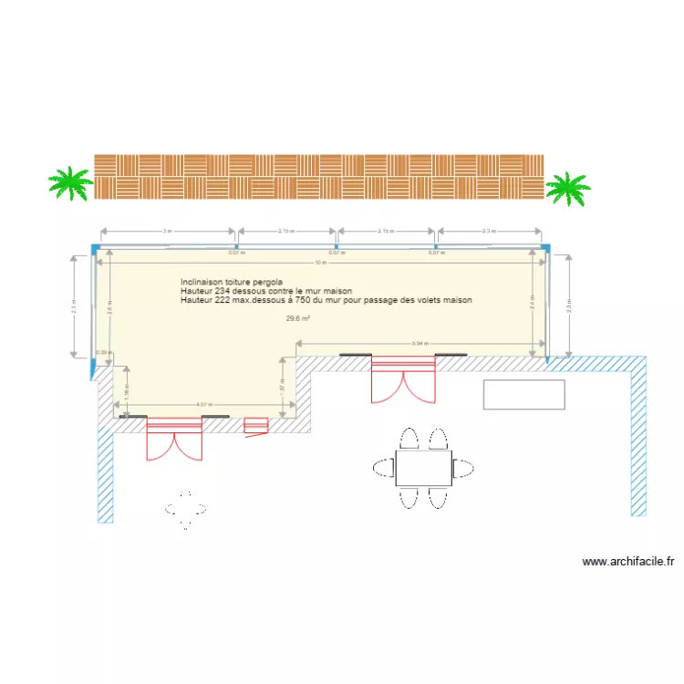 Pergola 2. Plan de 