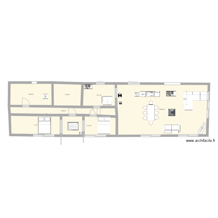 la terrisse. Plan de 0 pièce et 0 m2