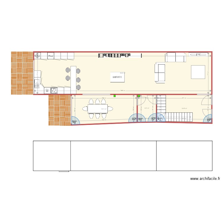 Le Reclus. Plan de 0 pièce et 0 m2