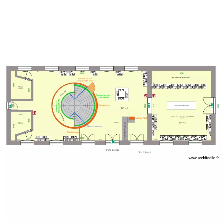 LA GARE APRES TRAVAUX. Plan de 