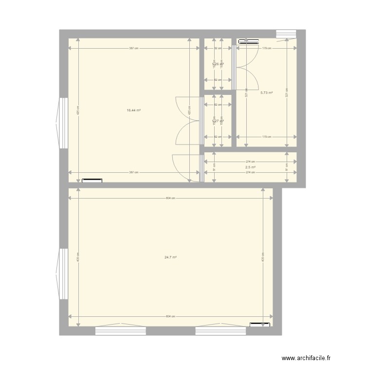 Maison Existant. Plan de 0 pièce et 0 m2