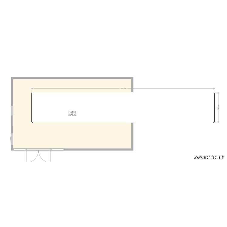 piscine. Plan de 0 pièce et 0 m2