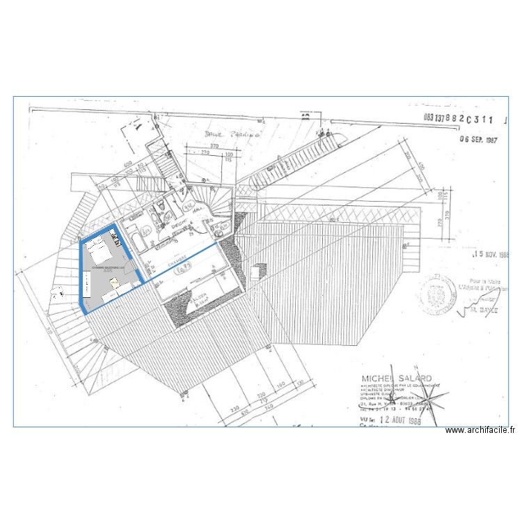 PLAN ETAGE MEZZANINE LEA. Plan de 0 pièce et 0 m2