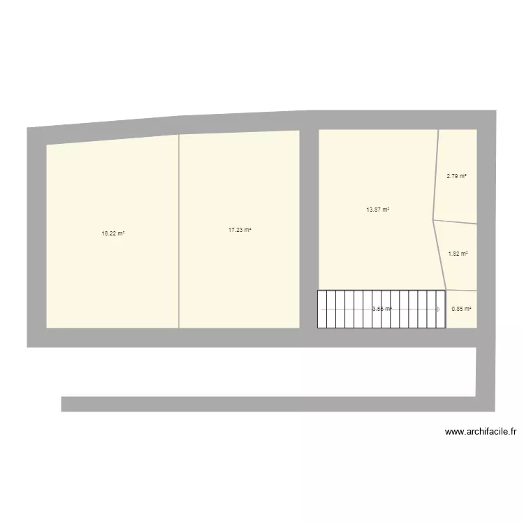 Maison Messimy &eacute;tage 1. Plan de 
