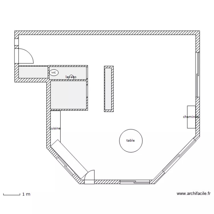 RCH Maison du Cavu. Plan de 