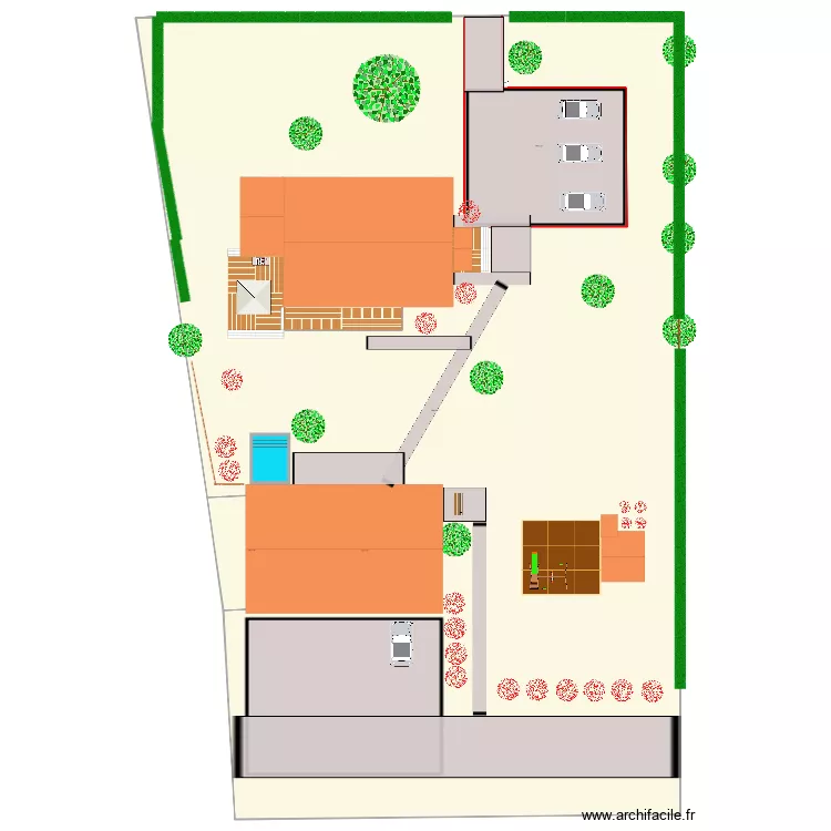 Jardin Kimo. Plan de 