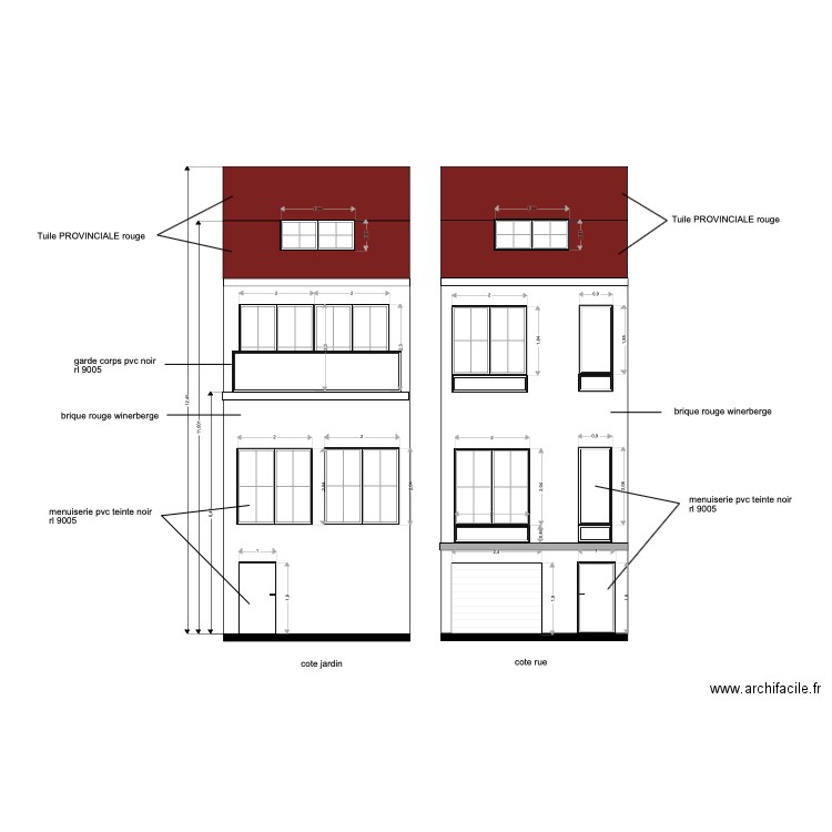 pcmi5 façade. Plan de 0 pièce et 0 m2