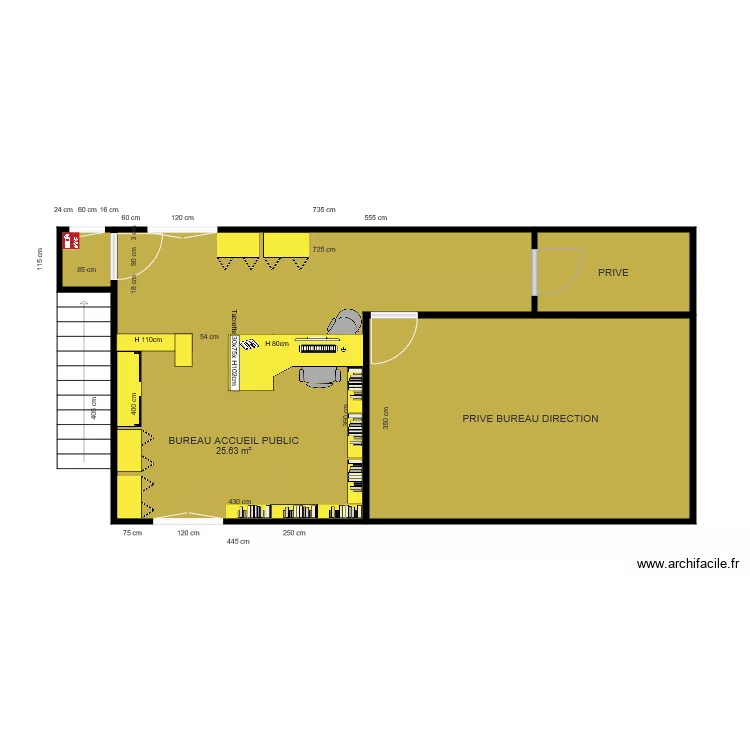 SCIERIE GALLI ETAGE AVANT TRAVAUX. Plan de SCIERIE GALLI ETAGE AVANT TRAVAUX. Plan de