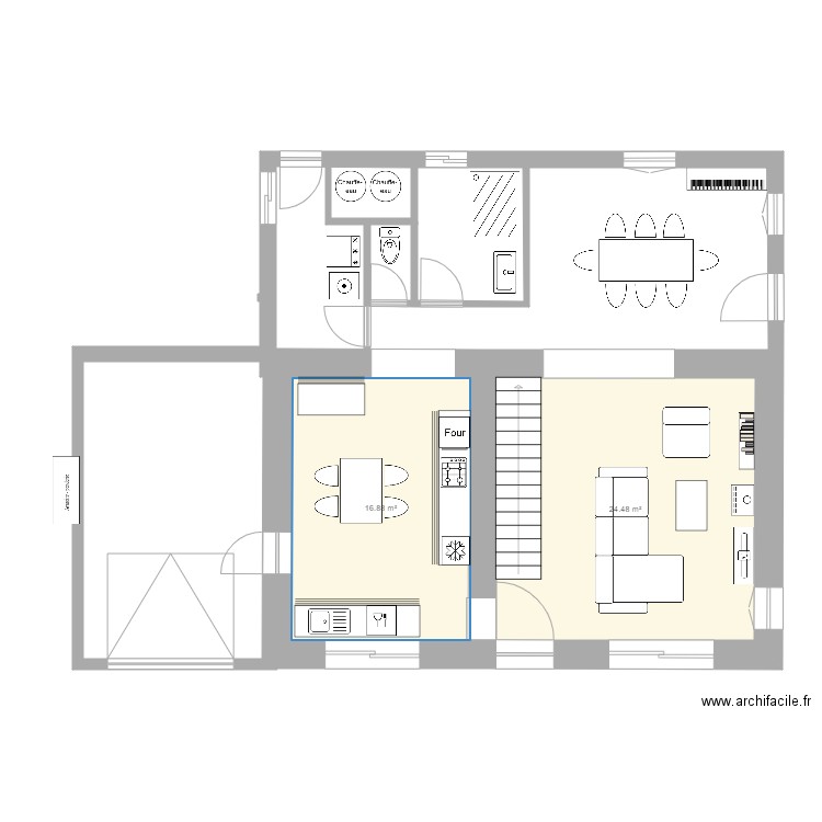 sausseyRDCprojetAurelienV2. Plan de 0 pièce et 0 m2