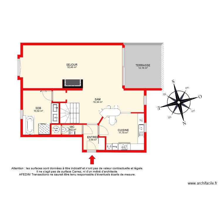 BI 7365 RDC. Plan de 0 pièce et 0 m2