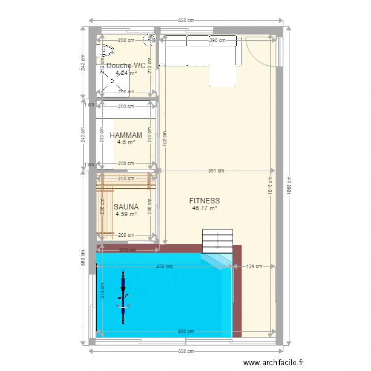 Wellness Dully. Plan de 0 pièce et 0 m2