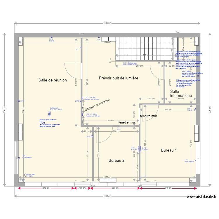 STEF étage V2 20220707. Plan de 0 pièce et 0 m2