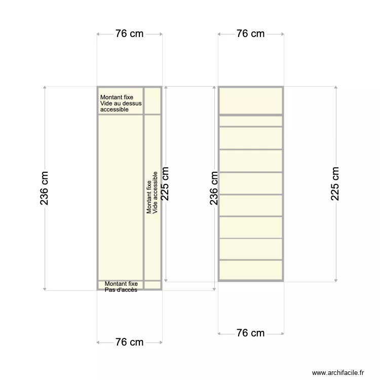 Placard sdb. Plan de Placard sdb. Plan de