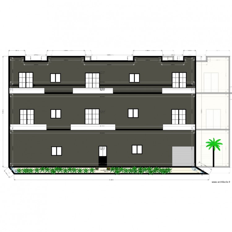 PLAN FACADE 2. Plan de 0 pièce et 0 m2