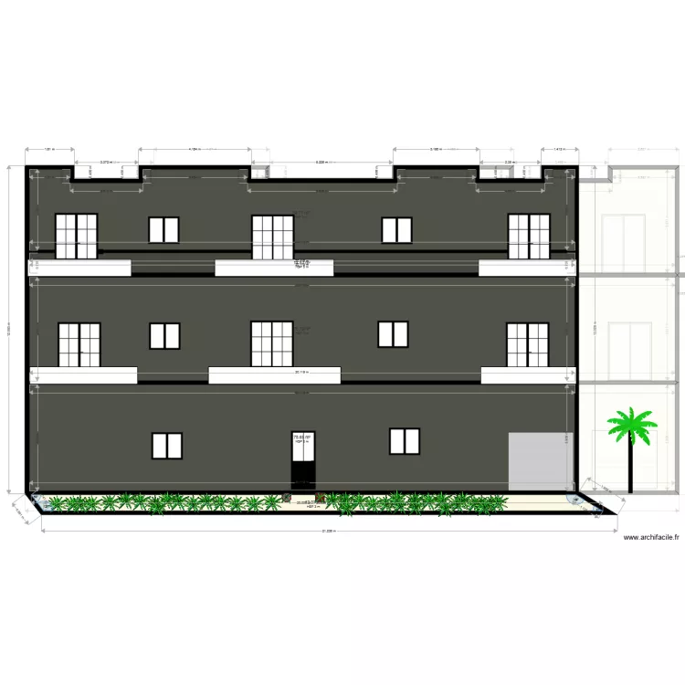 PLAN FACADE 2. Plan de 