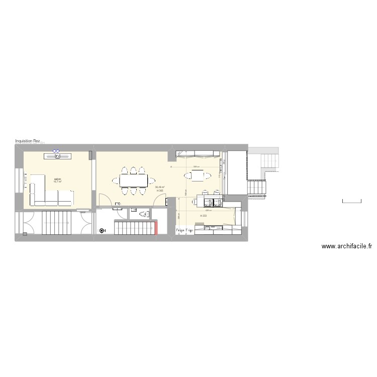 Inquisition 20. Plan de 24 pièces et 328 m2