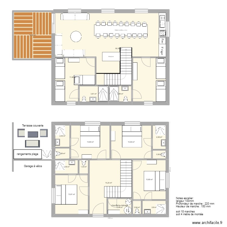 2023 11 Ault. Plan de 19 pièces et 168 m2