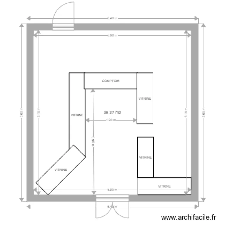 BOULANGERIE JAULIN ARTENAY. Plan de 