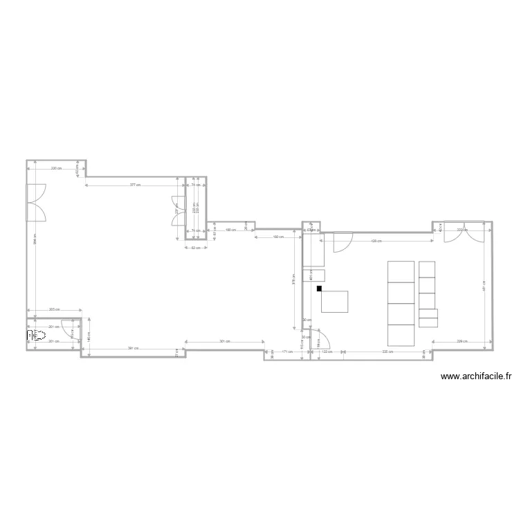 local informatique Carr&eacute; S&eacute;nart . Plan de 