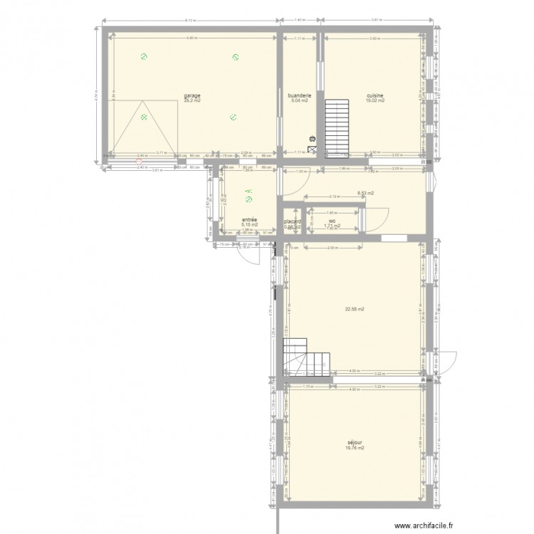 plan grandru projet. Plan de 0 pièce et 0 m2