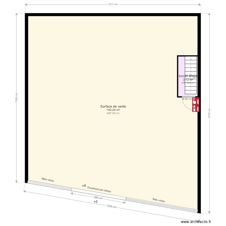 Boucherie étoile de l orient avant travaux. Plan de 0 pièce et 0 m2