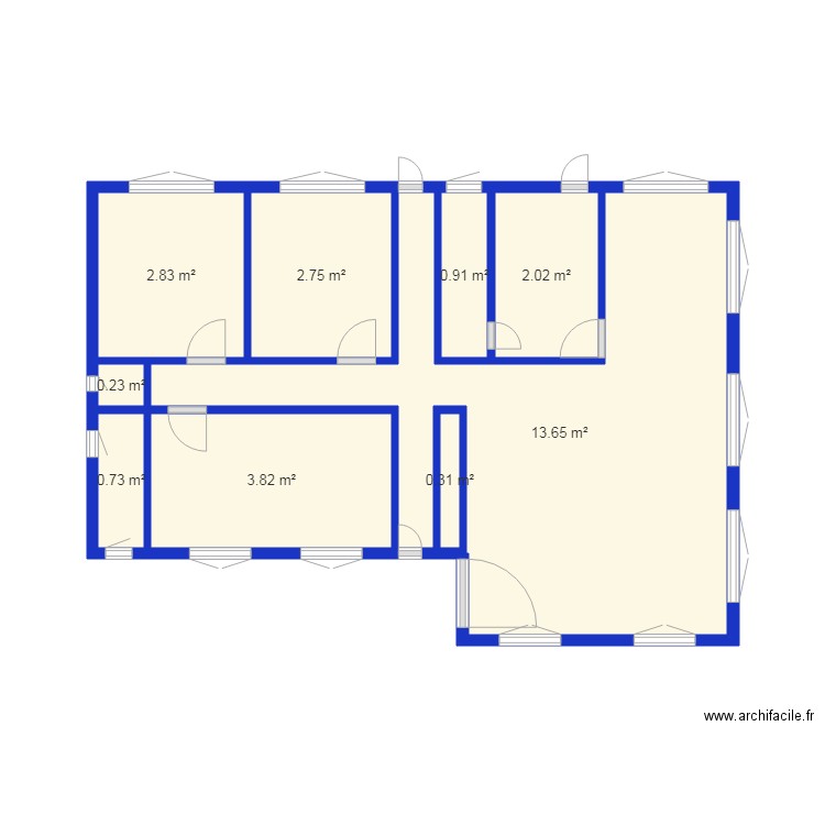 Plan de maison N1. Plan de 0 pièce et 0 m2