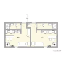 2 studios &eacute;tage